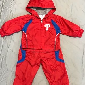 Phillies baby boy track suit